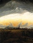 Caspar David Friedrich Famous Paintings - Neubrandenburg